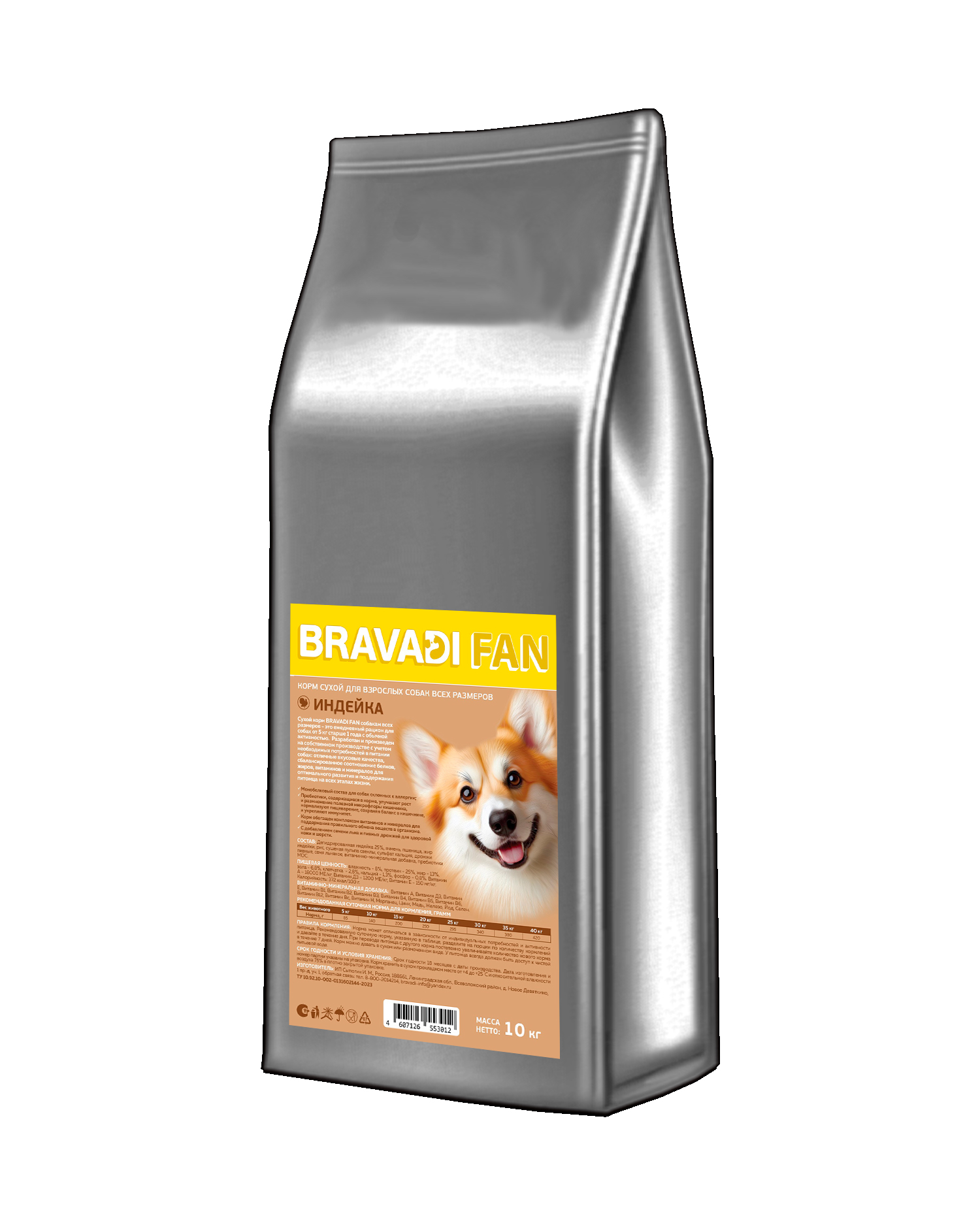 Сухой корм индейка для взрослых собак всех размеров